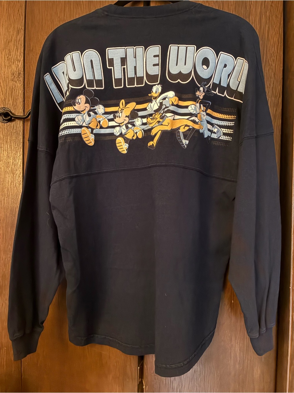 runDisney Navy Crewneck Spirit Jersey with Bright Graphic